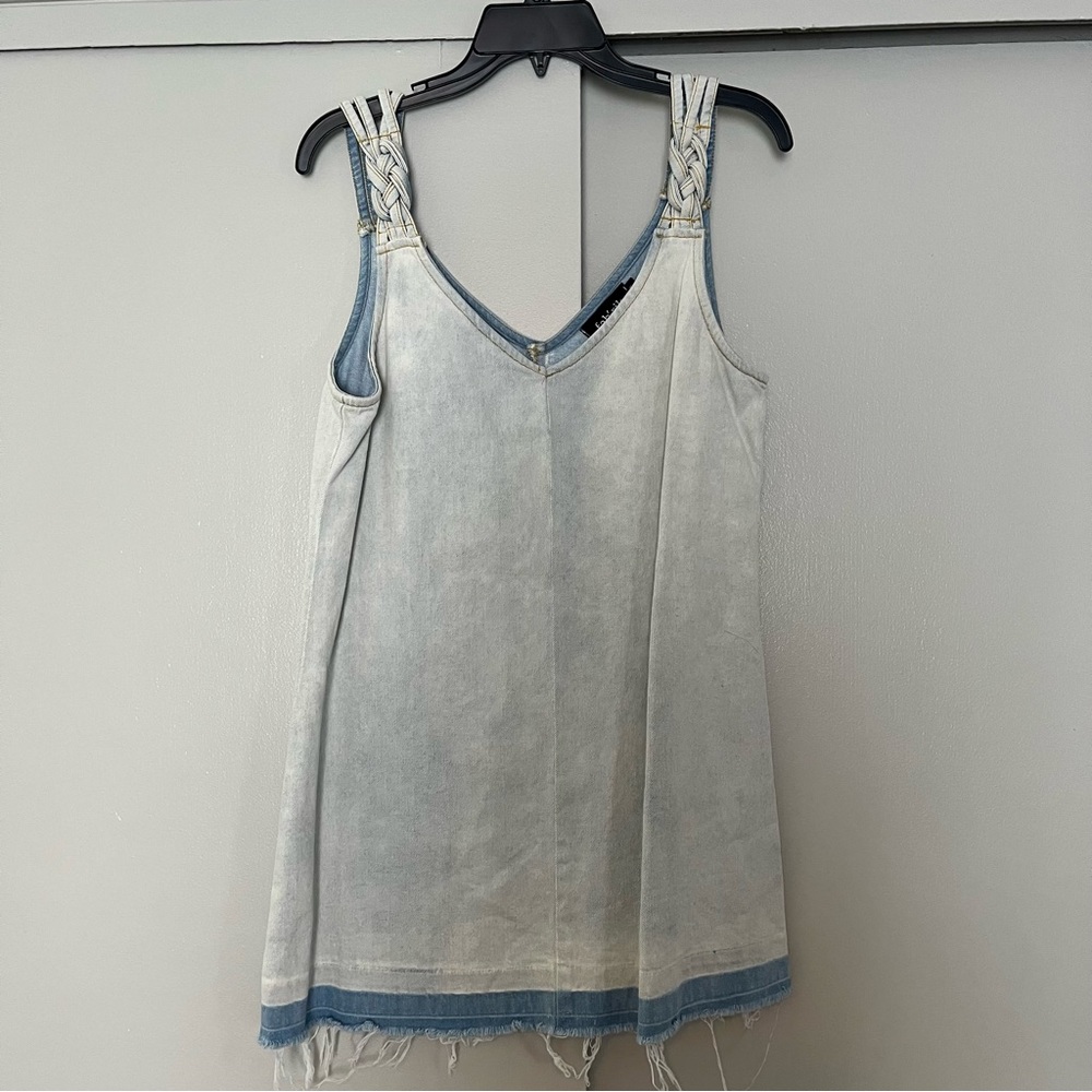 Denim mini dress
